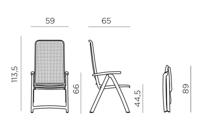 Стул Darsena, тортора Стул Darsena, тортора