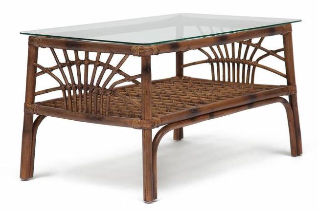 Столик кофейный Secret De Maison Kavanto  натуральный ротанг, 83*53*47 см, коричневый античный / Brown Antique коричневый античный / Brown Antique натуральный ротанг