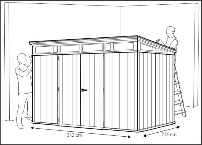 Сарай "Артисан 11х7" (размеры 342 х 216 см) Сарай "Артисан 11х7" (размеры 342 х 216 см)