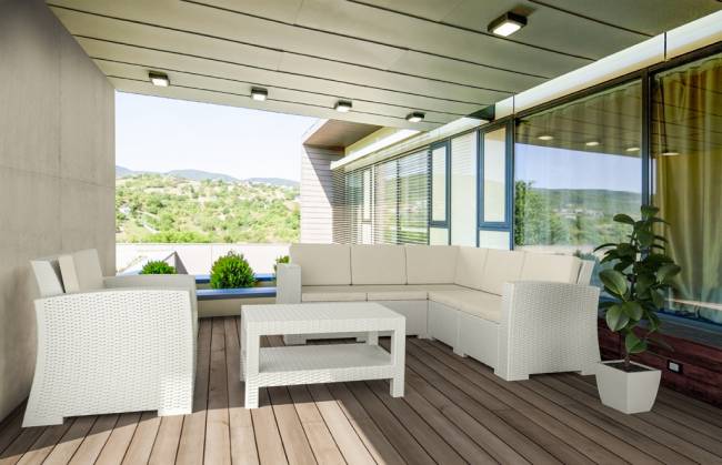 Угловая подушка Monaco Corner Cushion бежевый 600х600х70 мм