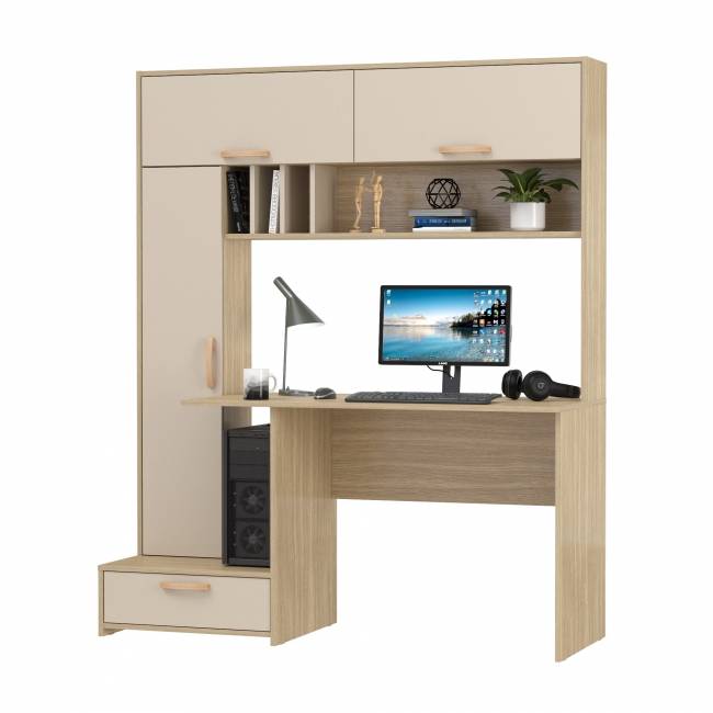 Компьютерный стол Лайт 03.243Н цвет плэйн/сатин Компьютерный стол Лайт 03.243Н цвет плэйн/сатин