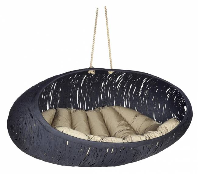 Подвесное кресло-кокон "Bios Alpha", Черное