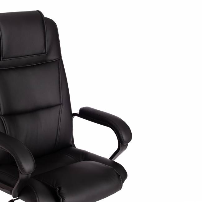 Кресло BERGAMO (22) кож/зам, черный, 36-6 черный кож/зам