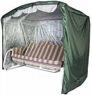 Чехол для садовых качелей Венеция/Элегант Премиум/Артемида - 212х142х200, зеленый Чехол для садовых качелей Венеция/Элегант Премиум/Артемида - 212х142х200, зеленый