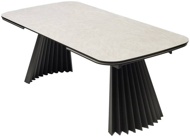 Стол ASTRID 200 TL-102 Бежевый мрамор, испанская керамика / Темно-серый каркас, ®DISAUR Стол ASTRID 200 TL-102 Бежевый мрамор, испанская керамика / Темно-серый каркас, ®DISAUR