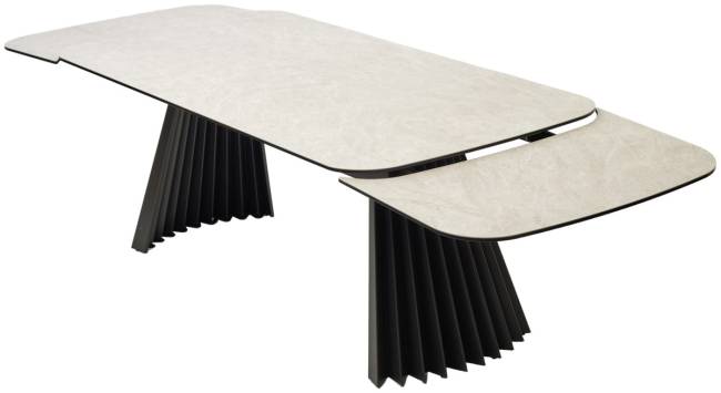 Стол ASTRID 200 TL-102 Бежевый мрамор, испанская керамика / Темно-серый каркас, ®DISAUR Стол ASTRID 200 TL-102 Бежевый мрамор, испанская керамика / Темно-серый каркас, ®DISAUR