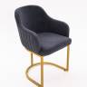 Стул Amely Grafit / Gold