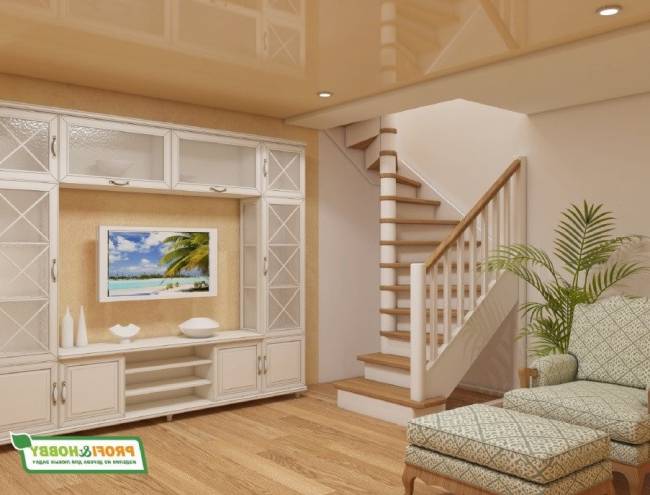 Деревянная лестница ЛС-05м под покраску