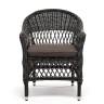 "Сицилия" плетеный стул из искусственного ротанга, цвет графит "Сицилия" плетеный стул из искусственного ротанга, цвет графит