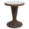 "Леванте" стол круглый из искусственного ротанга, цвет коричневый "Леванте" стол круглый из искусственного ротанга, цвет коричневый