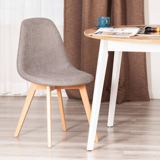 Стул CINDY SOFT (mod. C1021F1-1) фактурный велюр/дерево бук, 55 х 48 х 83 см, Серый LY1701-26 / натуральный (Комплект из 4 шт.) серый фактурный велюр/дерево бук Стул CINDY SOFT (mod. C1021F1-1) фактурный велюр/дерево бук, 55 х 48 х 83 см, Серый LY1701-26 / натуральный (Комплект из 4 шт.) серый фактурный велюр/дерево бук