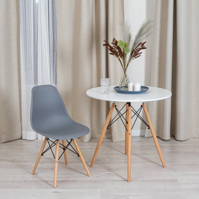 Стул CINDY (EAMES) (mod. 001) дерево бук/металл/сиденье пластик, 51x46x82см, серый/grey (Комплект из 4 шт.) серый/grey дерево бук/металл/сиденье пластик Стул CINDY (EAMES) (mod. 001) дерево бук/металл/сиденье пластик, 51x46x82см, серый/grey (Комплект из 4 шт.) серый/grey дерево бук/металл/сиденье пластик