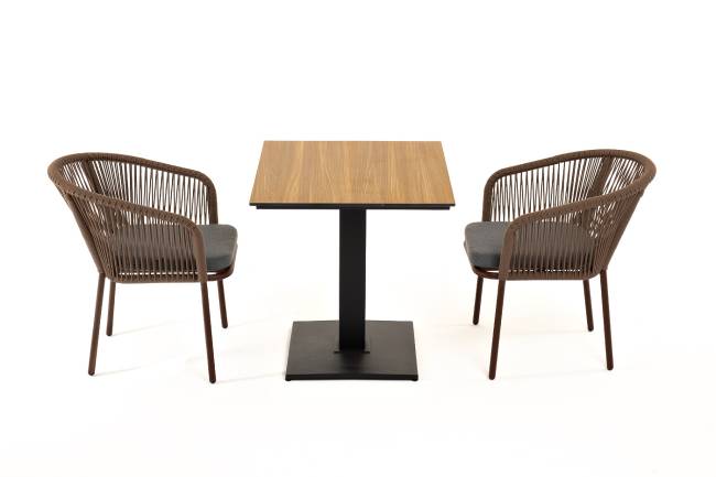 "Каффе" обеденная группа на 2 персоны, цвет "дуб"