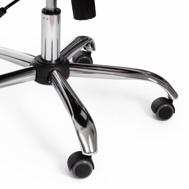 Кресло BERGAMO хром (22) флок , коричневый, 6 коричневый флок