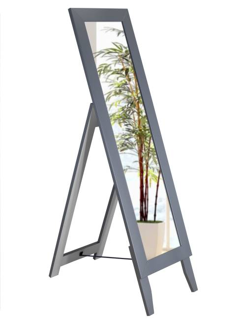 Зеркало напольное BeautyStyle 1 серый графит 130 см х 35 см Зеркало напольное BeautyStyle 1 серый графит 130 см х 35 см