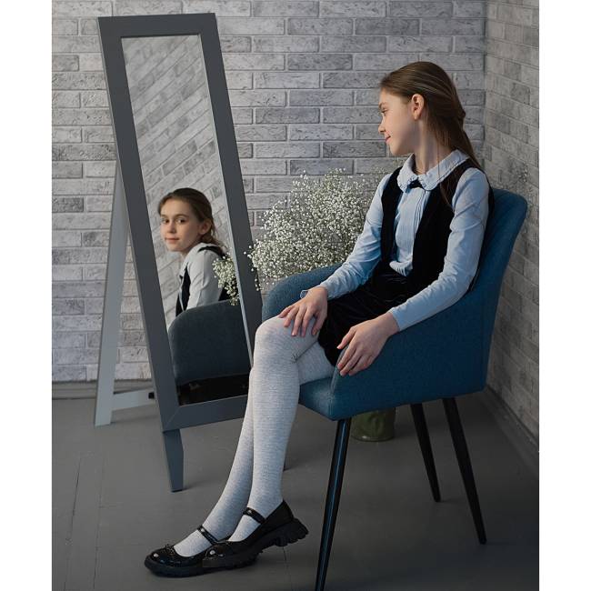 Зеркало напольное BeautyStyle 1 серый графит 130 см х 35 см Зеркало напольное BeautyStyle 1 серый графит 130 см х 35 см