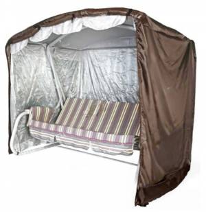 Чехол  для садовых качелей Дефа Люси Премиум - 245х140х185, шоколад