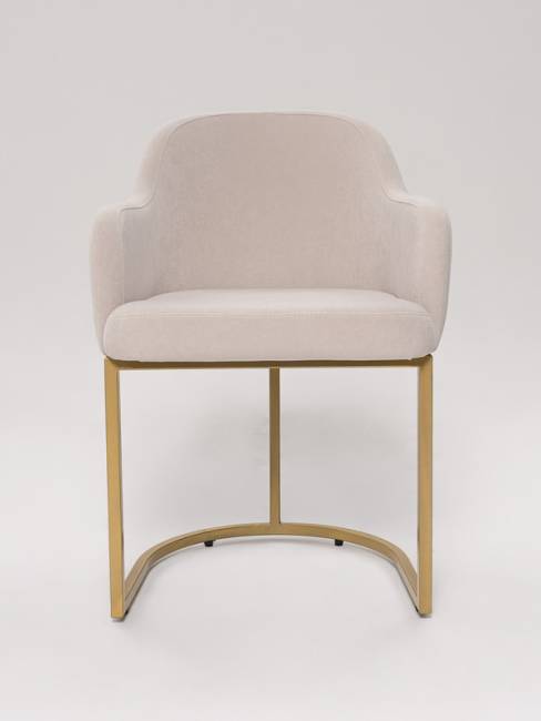 Стул Amely ivory / Gold