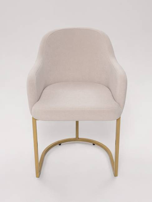 Стул Amely ivory / Gold
