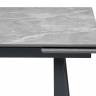 Обеденный стол Бэйнбрук 120х80х76 серый мрамор / графит Обеденный стол Бэйнбрук 120х80х76 серый мрамор / графит