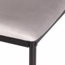 Стул CAPRI (mod. 39) металл, вельвет, 49.5 х 41 х 93,5 см, Light grey (светло-серый) HLR14 / черный (Комплект из 4 шт.) Light grey (светло-серый) HLR14 / черный металл, вельвет
