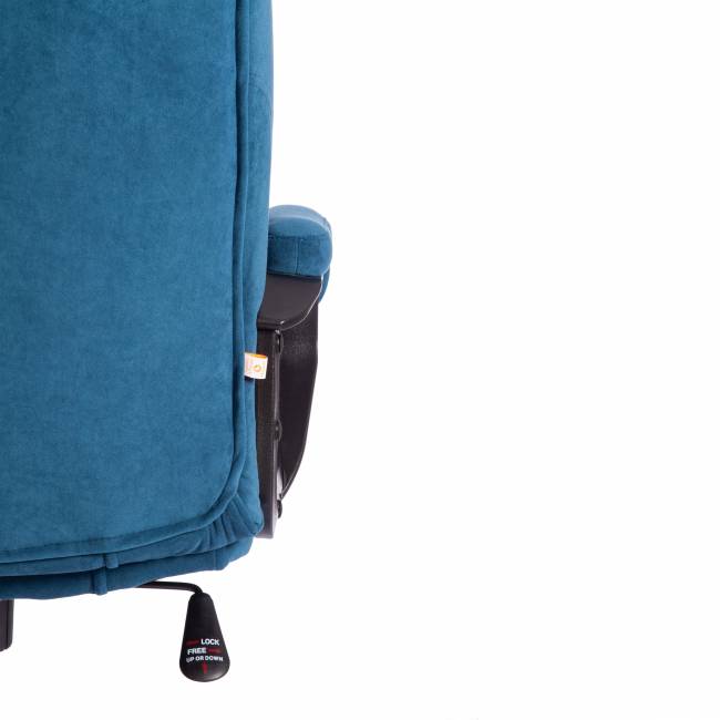 Кресло BERGAMO хром (22) флок , синий, 32 синий флок