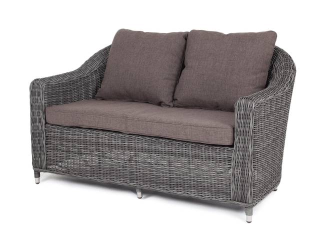 "Кон Панна" диван из искусственного ротанга двухместный, цвет графит "Кон Панна" диван из искусственного ротанга двухместный, цвет графит