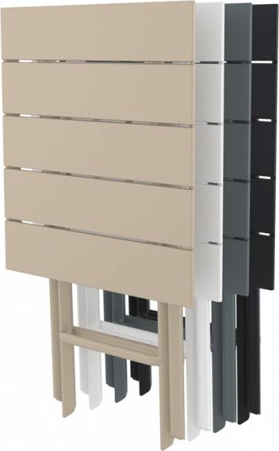 Стол пластиковый складной Helen Folding Table 60 оливковый 600х600х740 мм