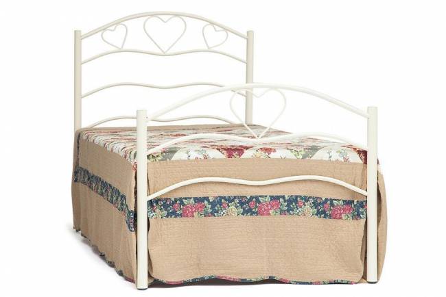 Кровать ROXIE 90*200 см (Single bed), белый (White) белый