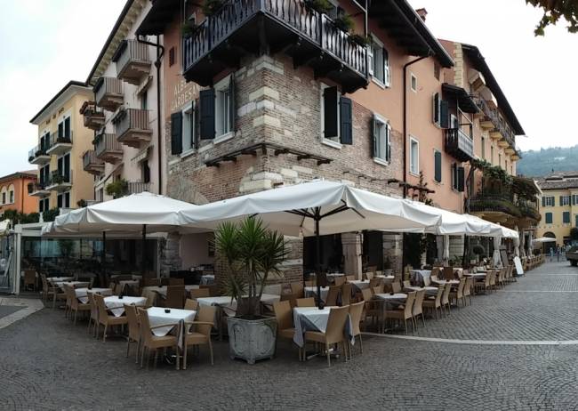 Зонт профессиональный телескопический 3.5х3.5 м Leonardo Telescopic антрацит, слоновая кость 3500х3500 мм