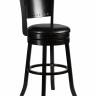Вращающийся полубарный стул DOBRIN TONY COUNTER, капучино, черный