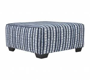 Оттоманка "Kiessel Nuvella", ткань, синий/белый