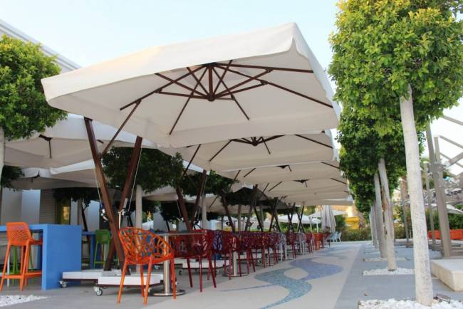 Зонт профессиональный 3х3 м Banana бежевый 3000х3000 мм