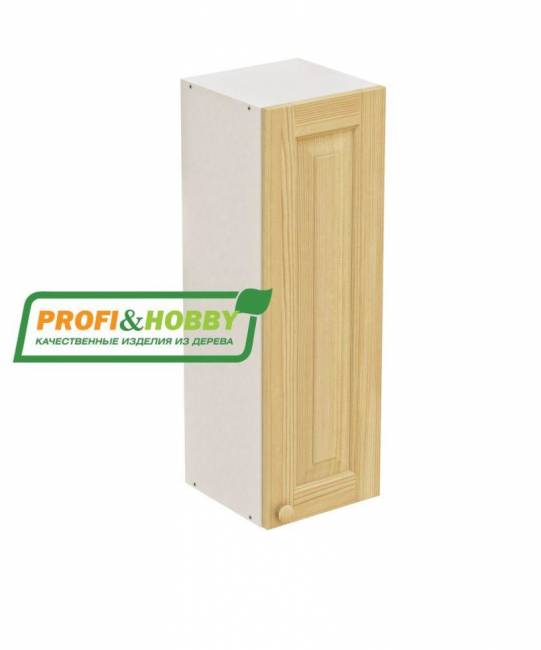 Шкаф навесной 300х340х960 + фасад сосна без покраски Шкаф навесной 300х340х960 + фасад сосна без покраски