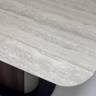 Стол DAGFINN 160 IVORY TRAVERTINE SOLID CERAMIC / Кофе / Орех, ®DISAUR